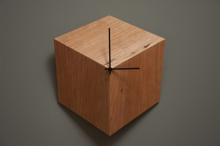 awesome-design-ideas-3P-Clock-Geometric-Minimalist-Wood-Robocut-studio-1